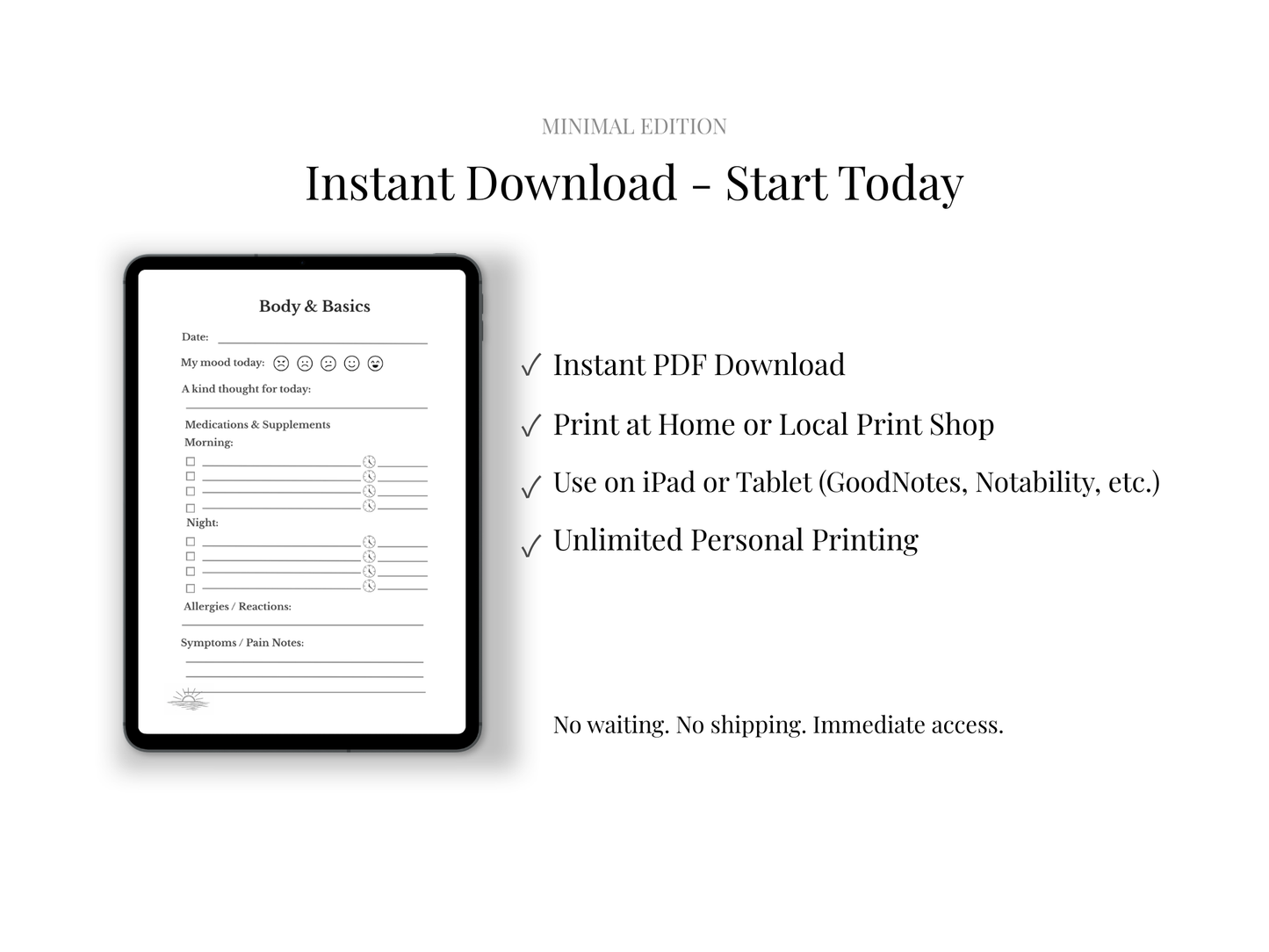 My Health Companion – Minimal Edition (Digital)