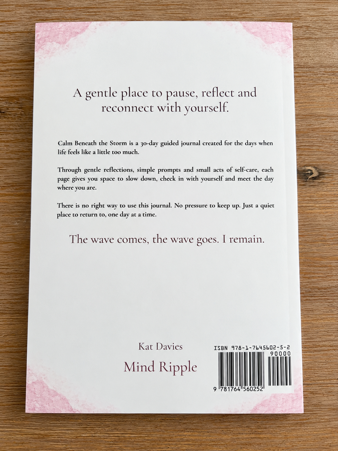 Calm Beneath the Storm | 30-Day Guided Self-Care Journal