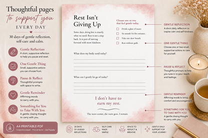 Calm Beneath the Storm – A 30-Day Guided Journal | Digital Download